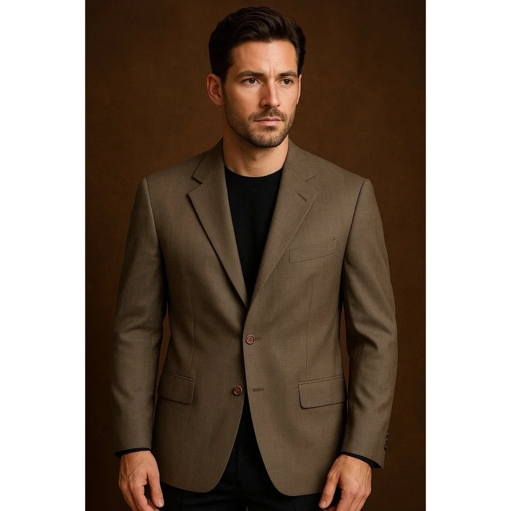 Brooks‎ Brothers Men's Wool Blazer Classic Two-Button Timeless Tailoring Elegant